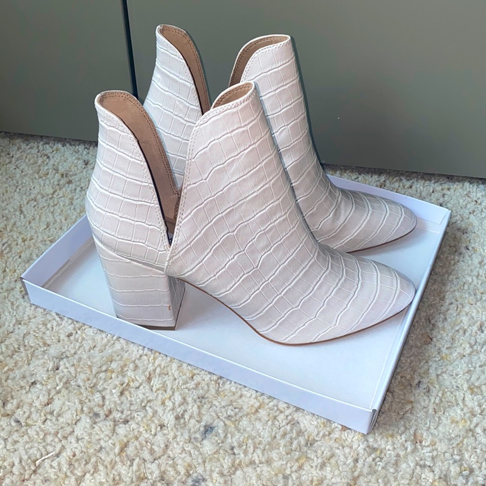 Steve Madden Croc Ankle Boots